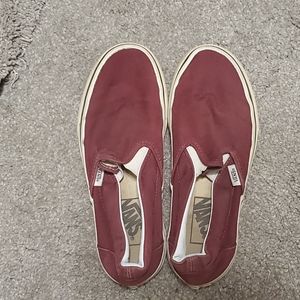 Burgundy Vans - US Womens 5.5